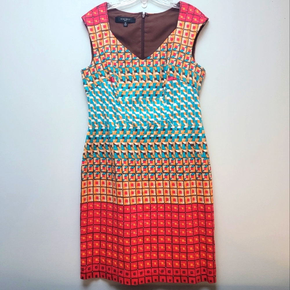 NINE WEST | Beautiful Structured Dress, Sz. 10